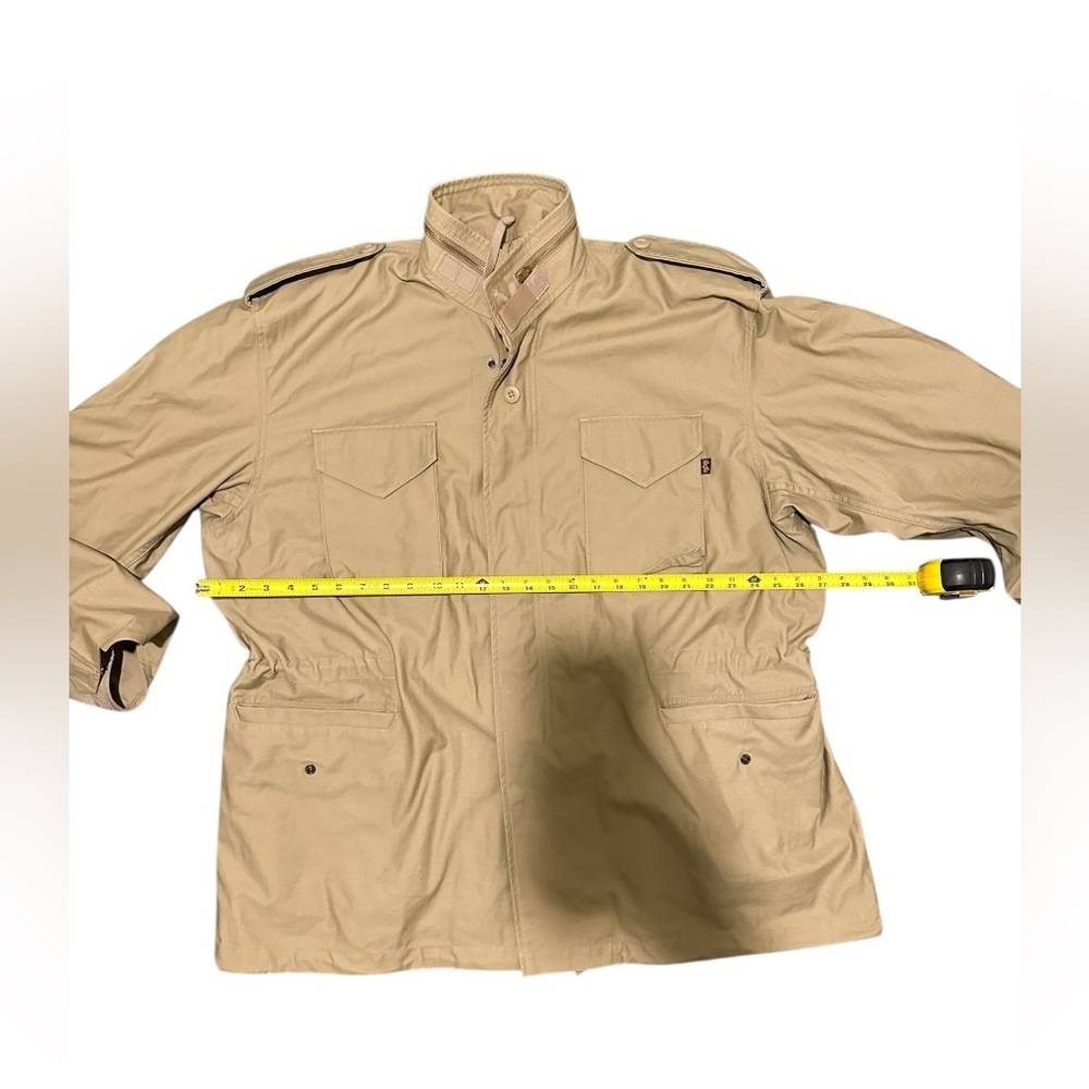 Alpha Industries Coat XL Regular Tan M65 Field Jacket First Gen Y2K Repro - Picture 9 of 16